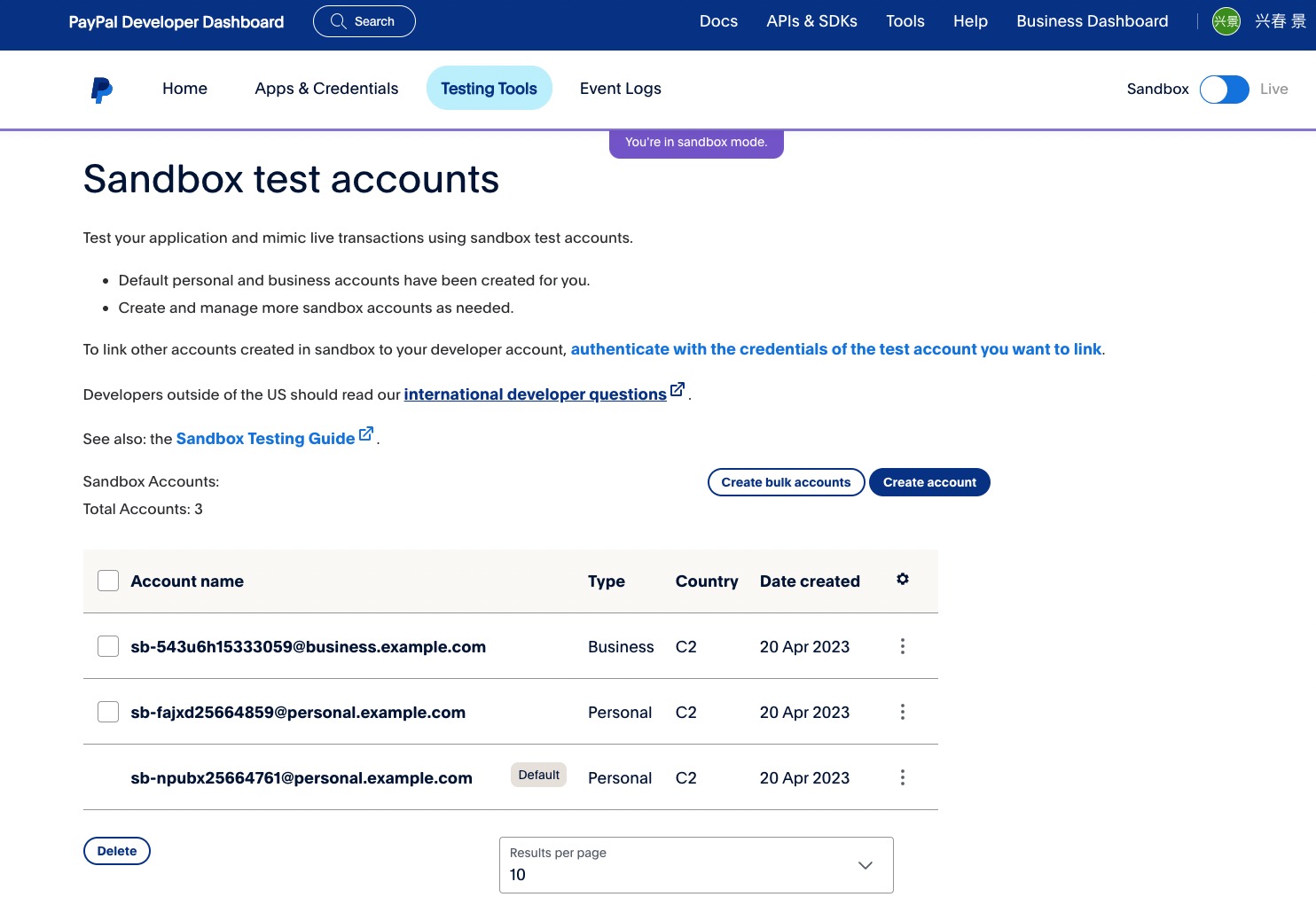 accounts